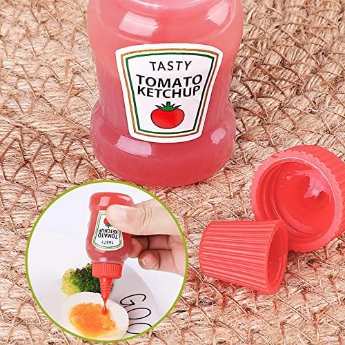 SagaSave Mini Condiment Squeeze Bottles Cute Cat Dog Shaped Set