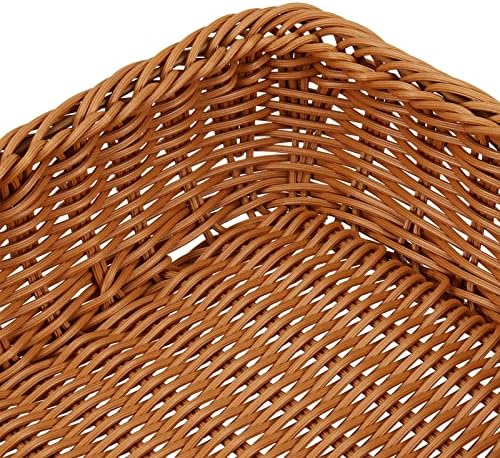 MANCHAP 3PCS 16 Inch Poly Wicker Bread Baskets