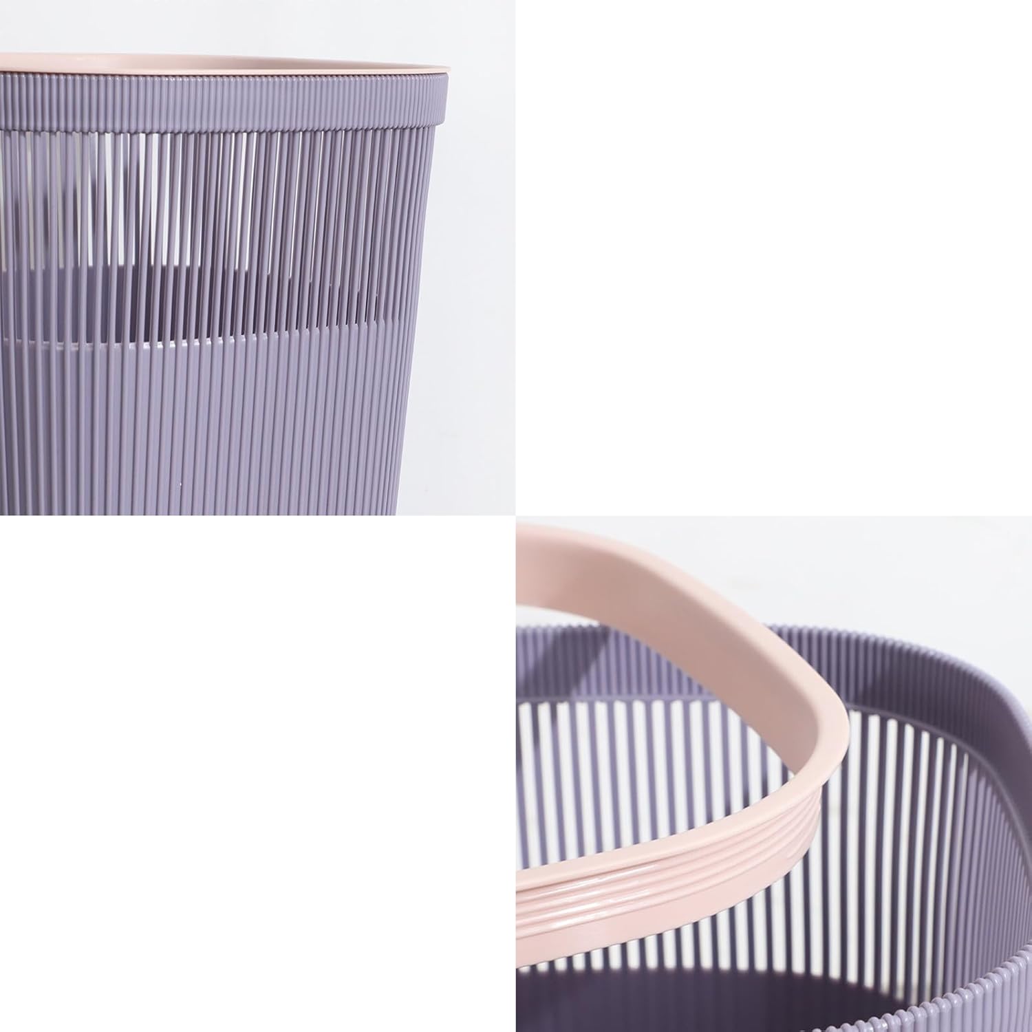 Stylish Round Trash Can with Lid for Bathrooms and Kitchens