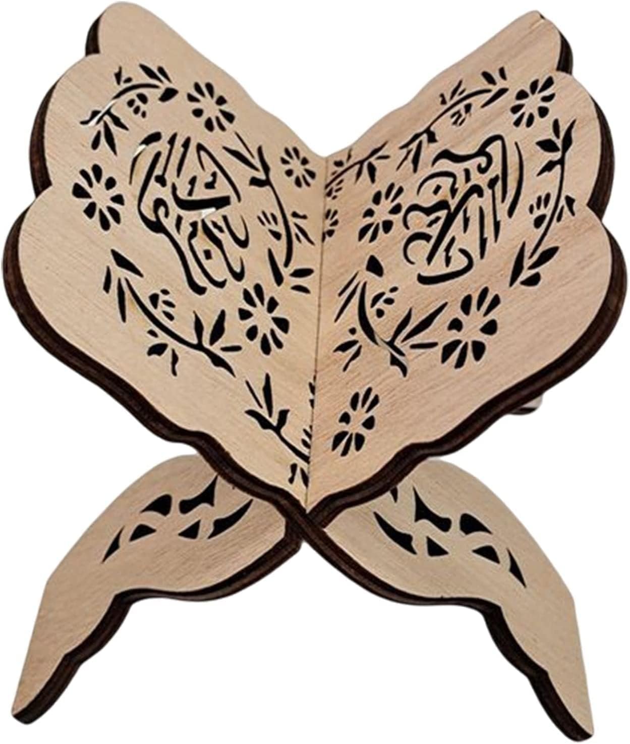 Joylern Miniature Wood Book Stand for Eid Mubarak
