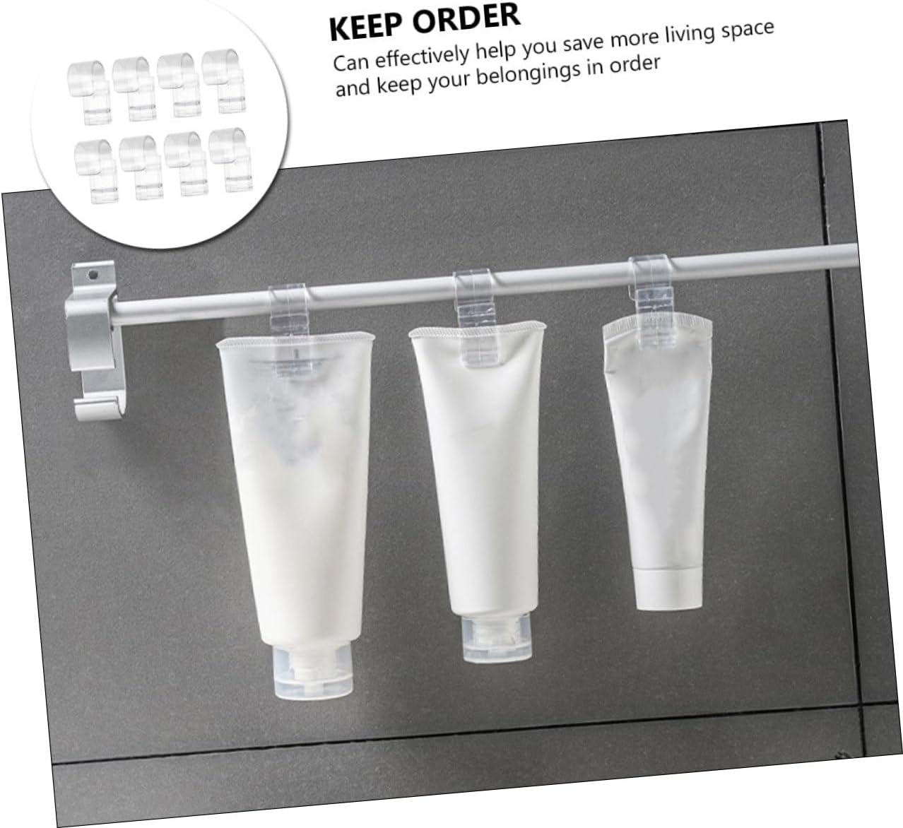 MAGICLULU 8PCS Wall Hooks for Storage and Organization
