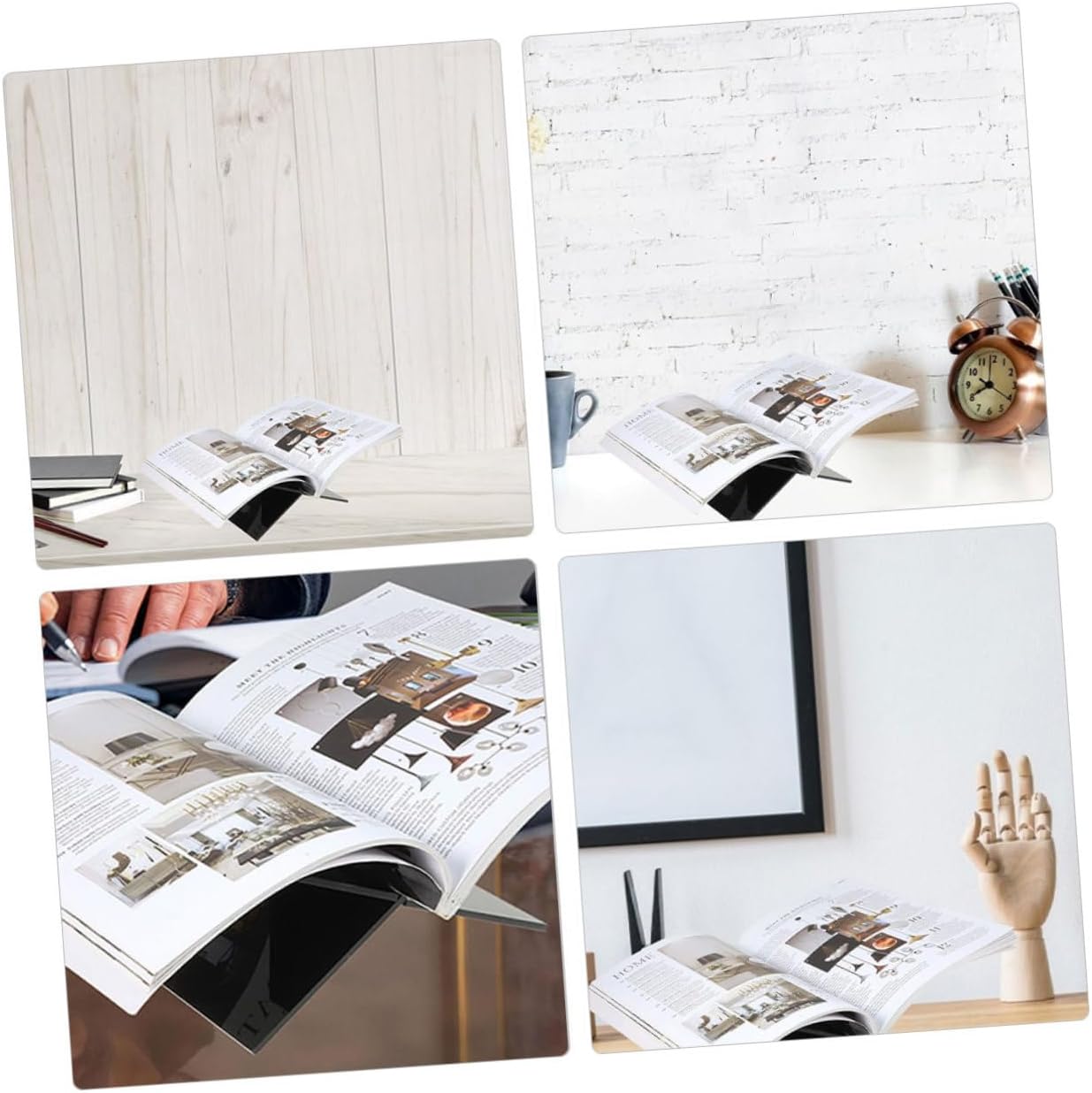 Levemolo Acrylic Book Stand for Cookbooks and Magazines 1