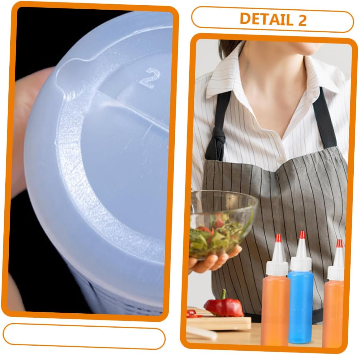 PRETYZOOM Mini Condiment Dispenser Set 2oz