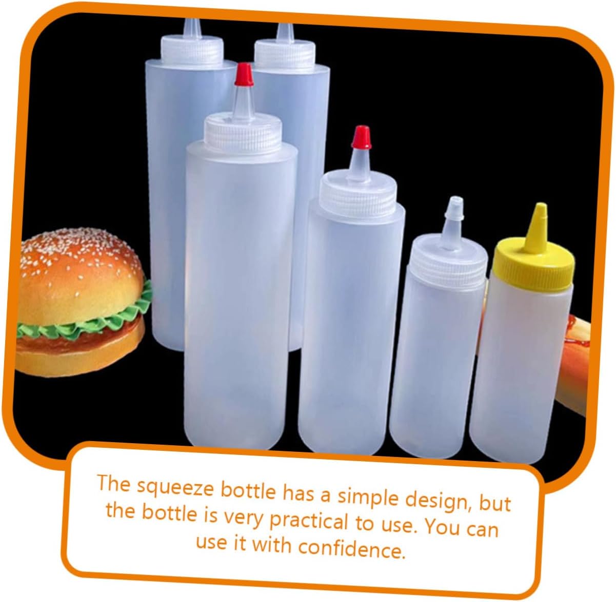 PRETYZOOM Mini Condiment Dispenser Set 2oz