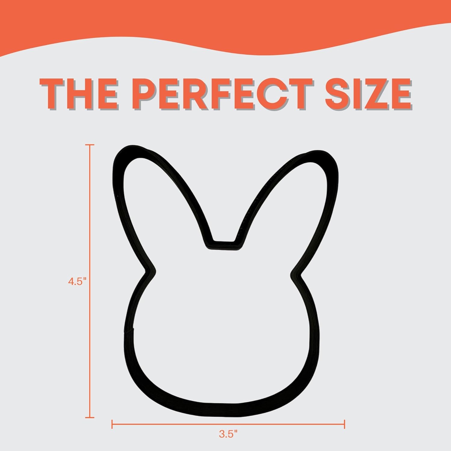Bunny Rabbit Head Cookie Cutter for Easter Baking and Crafts