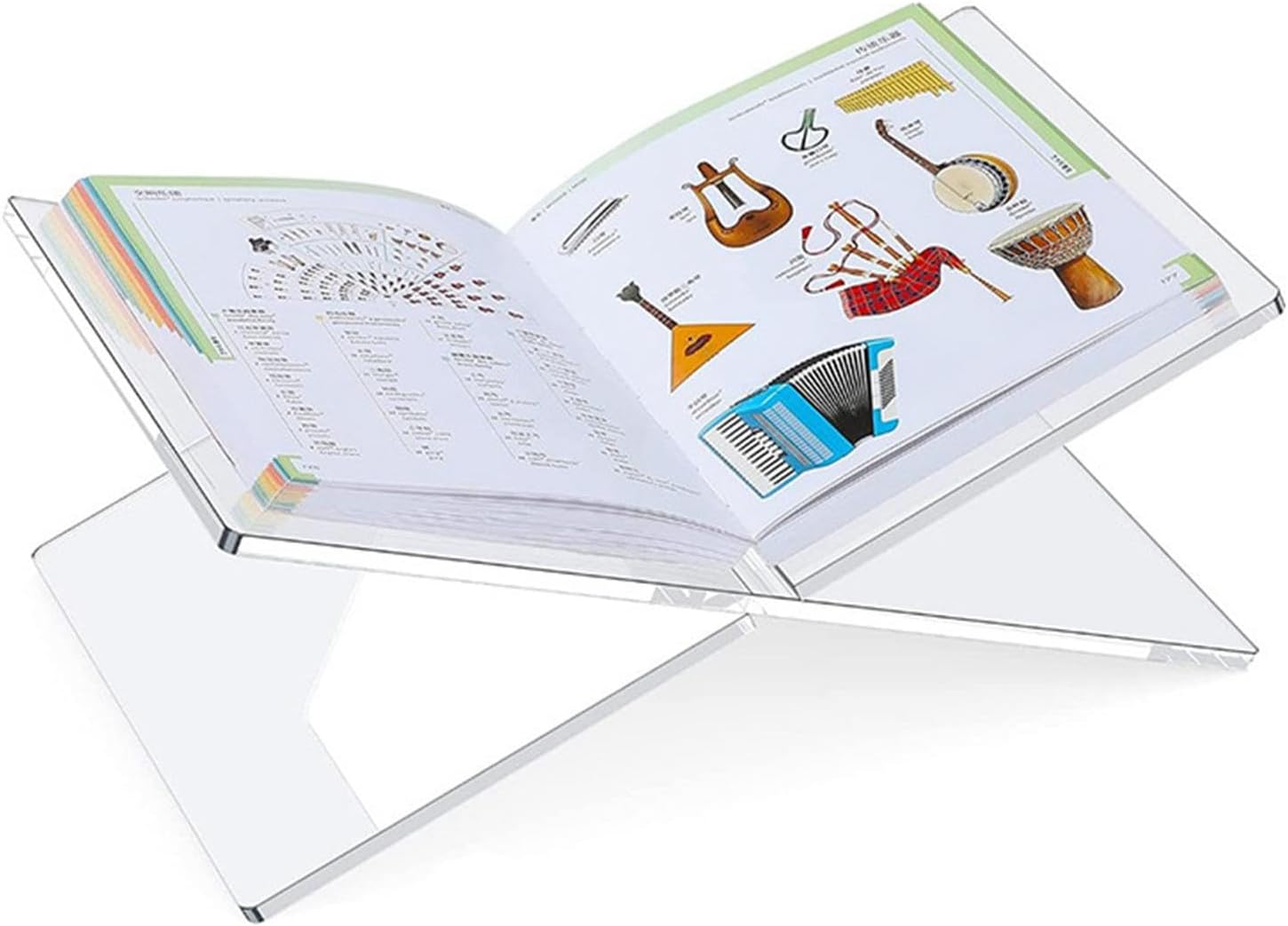 Nishiyuenyi Clear Acrylic Book Display Stand for Desk