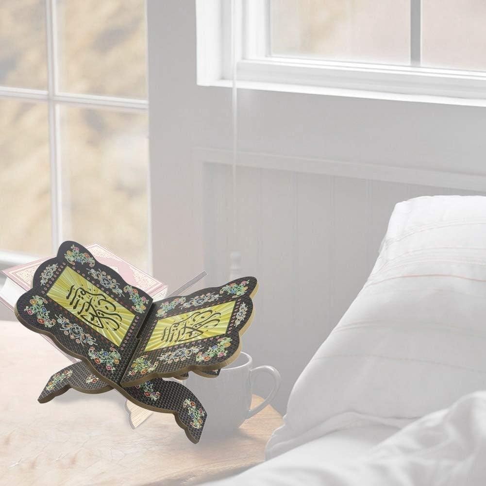 Wooden Eid Bible Stand Decorative Shelf Holder