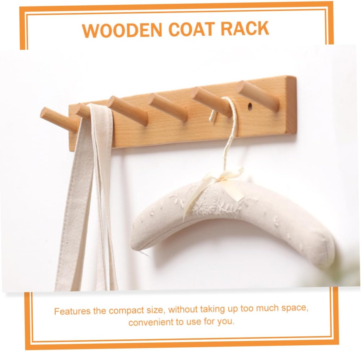 JECOMPRIS Creative Wooden Storage Rack for Entryway