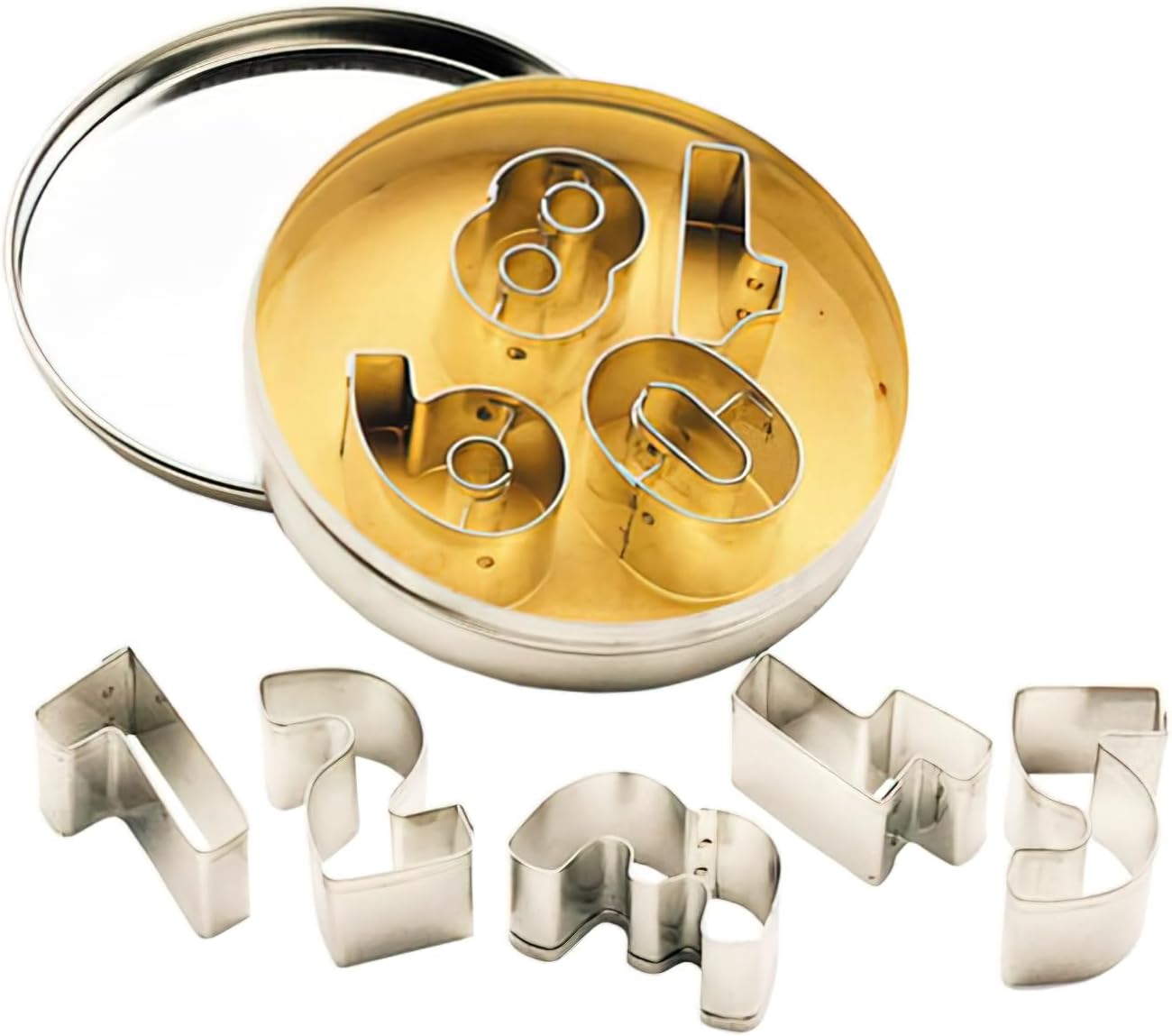Lets Make Number Cookie Cutter Set for Kids 9 Pieces 1