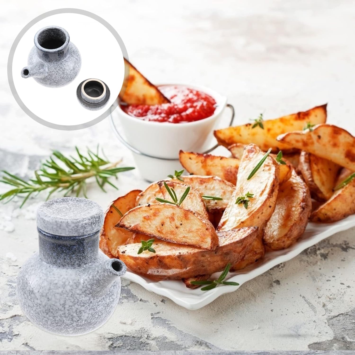 Hoement Unique Design Ceramic Soy Sauce Bottle