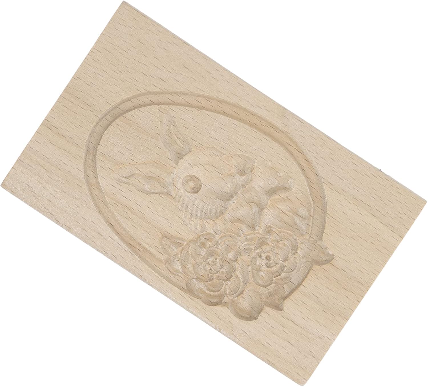 ZJchao Wooden Cookie Cutter with Beautiful Patterns
