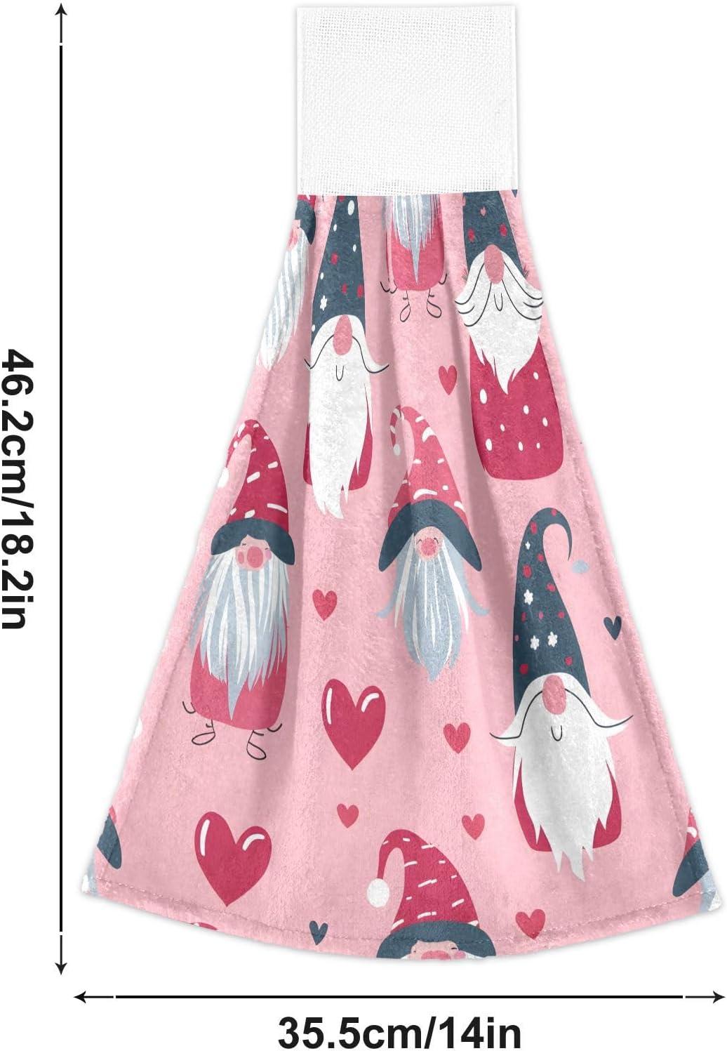 Vnurnrn Decorative Dish Towels Set 2pcs Gnome Love Microfiber Towels