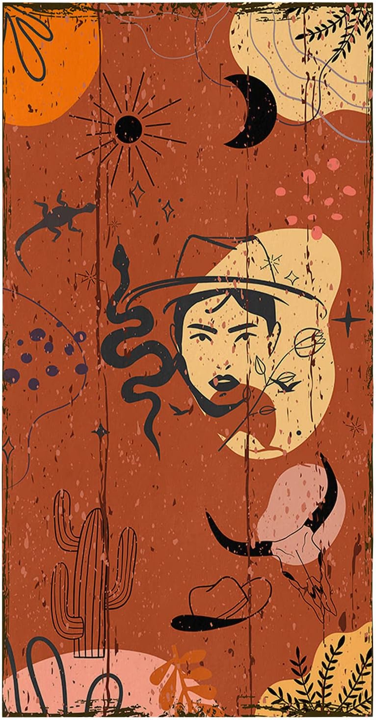 ZOE GARDEN Cowboy Kitchen Towels 18x28 Absorbent Quick Dry