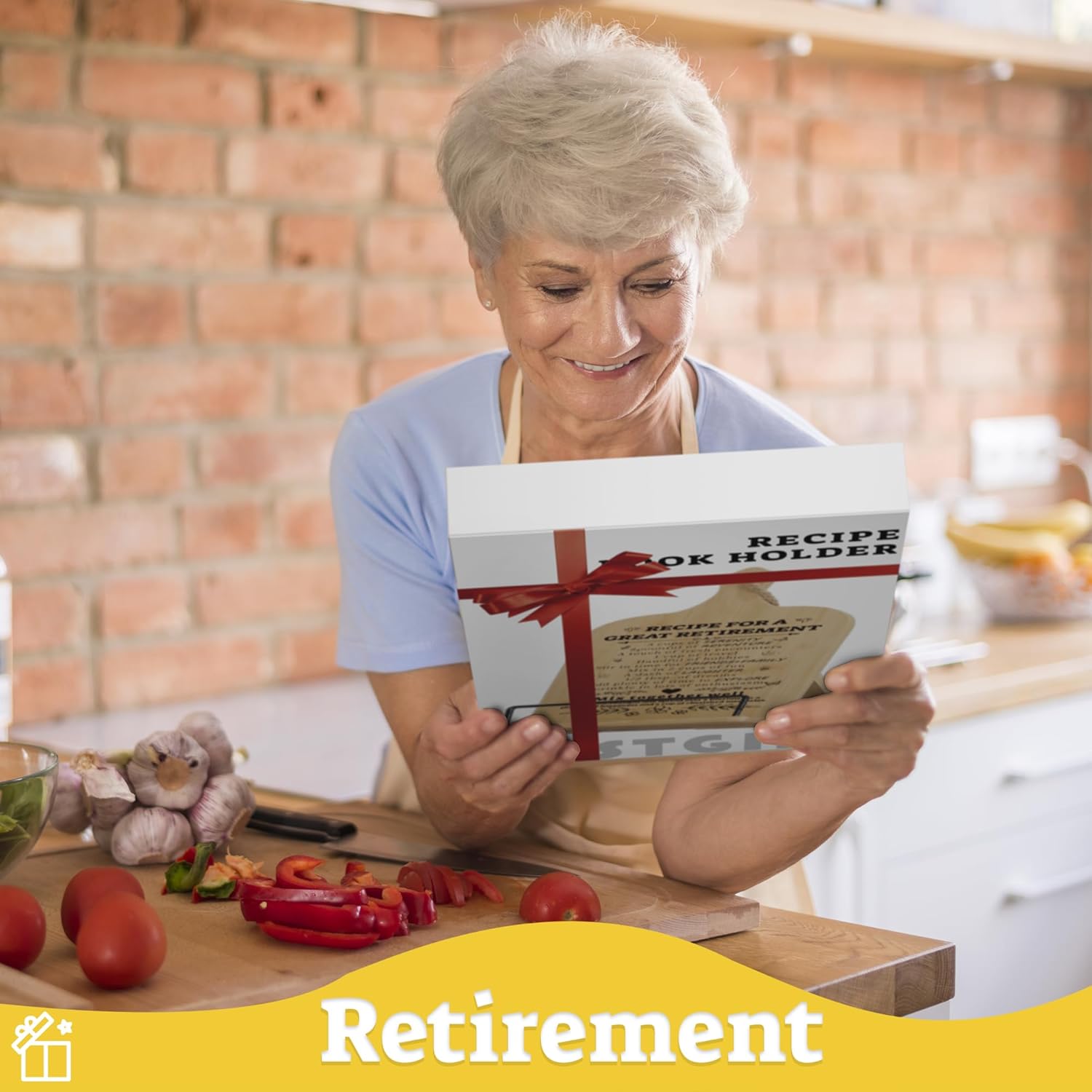Retirement Gift for Woman Cookbook Stand