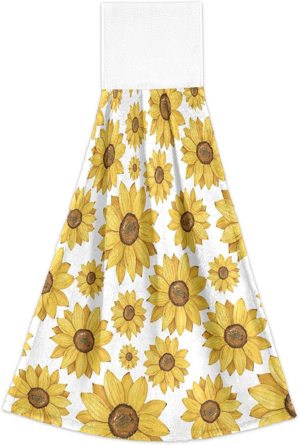 OTVEE Sunflowers Pattern Dish Towels 2 Pieces