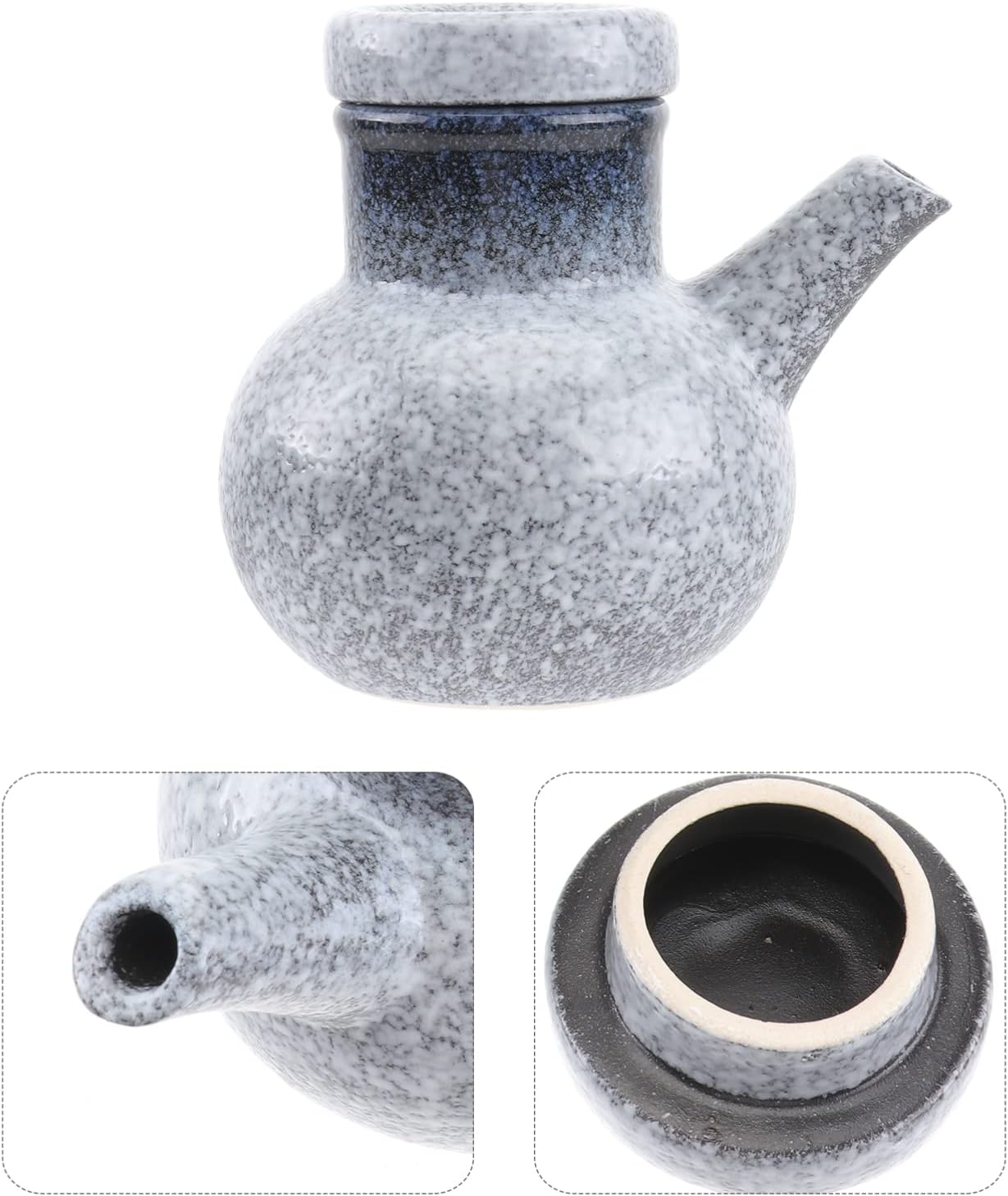 Hoement Unique Design Ceramic Soy Sauce Bottle