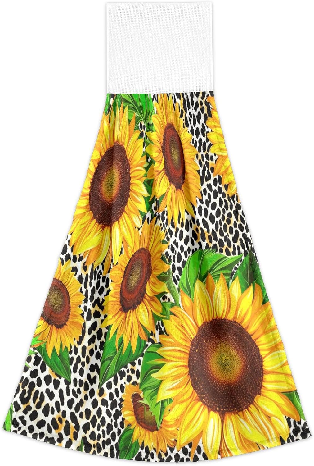RPLIFE Vibrant Sunflowers Dish Towels Set of 2 with Hanging Loops