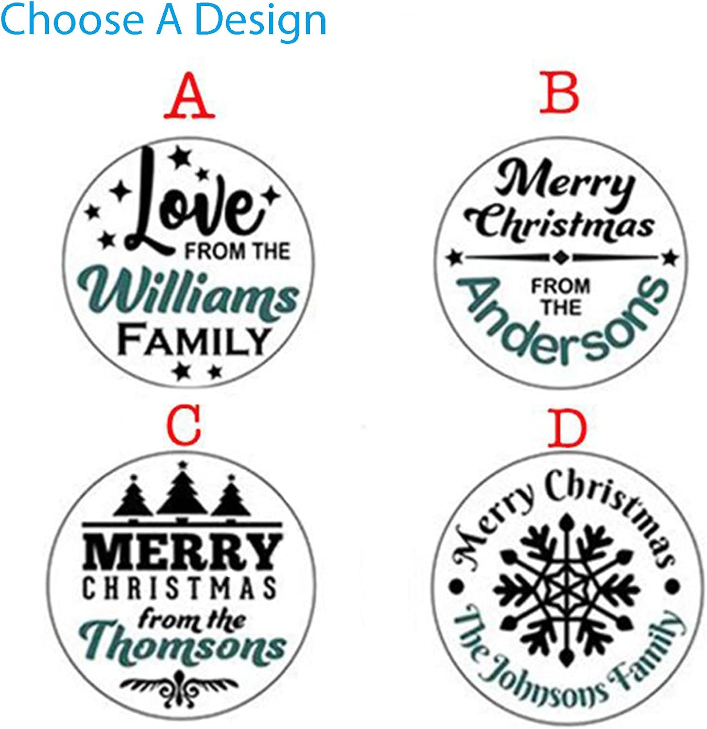 2023 Custom Family Name Cookie Stamp Set
