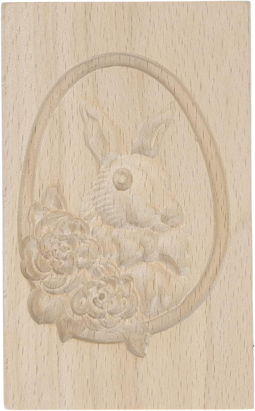 ZJchao Wooden Cookie Cutter with Beautiful Patterns
