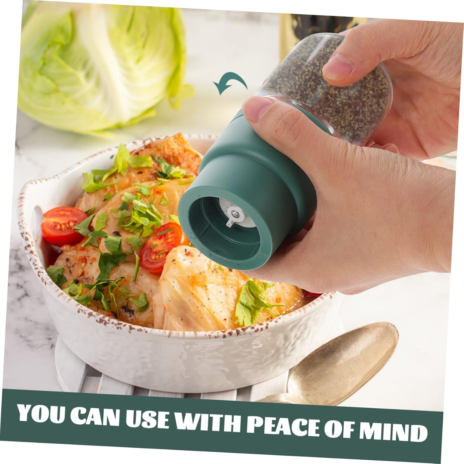 SHOWERORO Rechargeable Pepper Mill with Salt Shaker 1