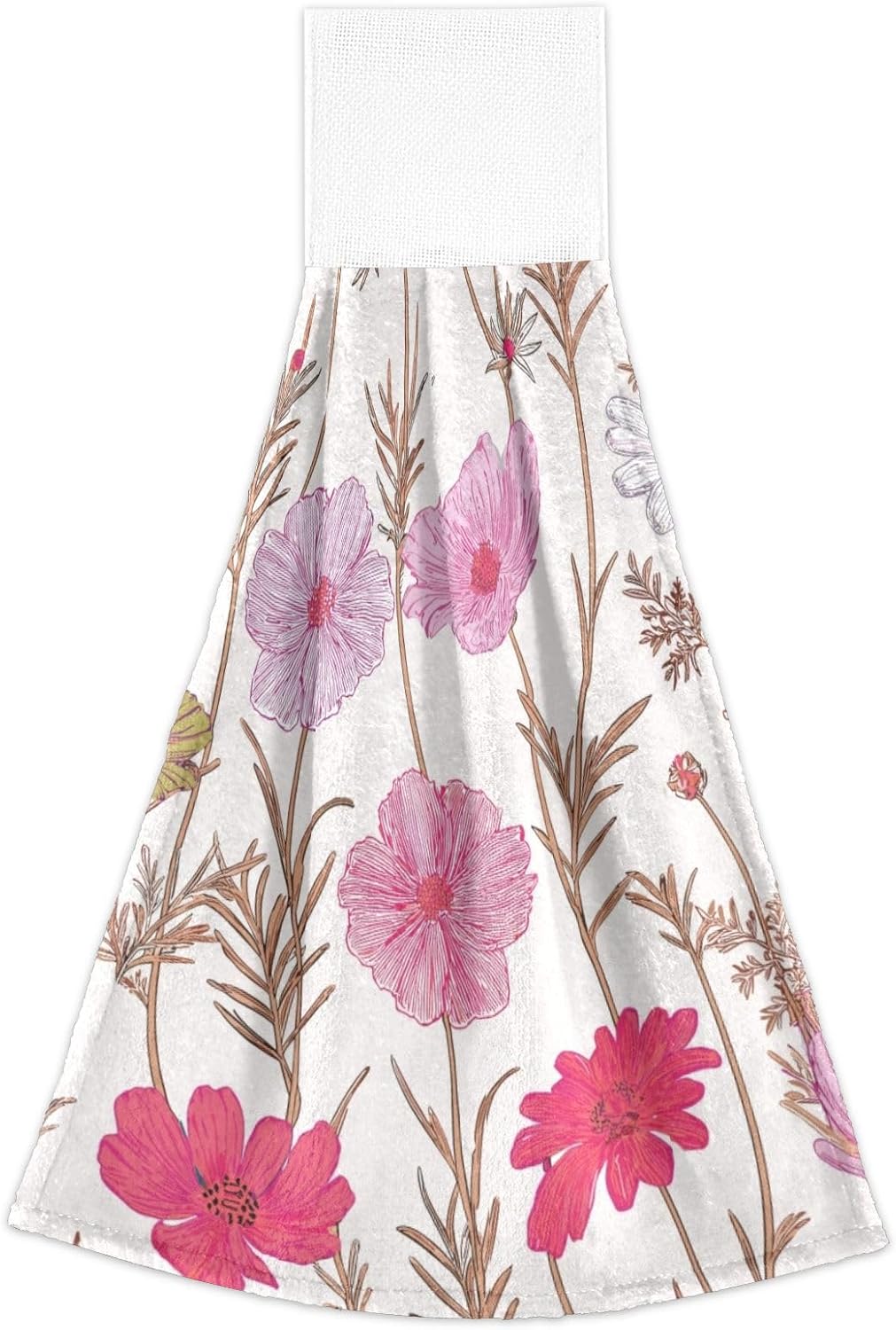 OTVEE Floral Pattern Kitchen Towels 2 Pieces