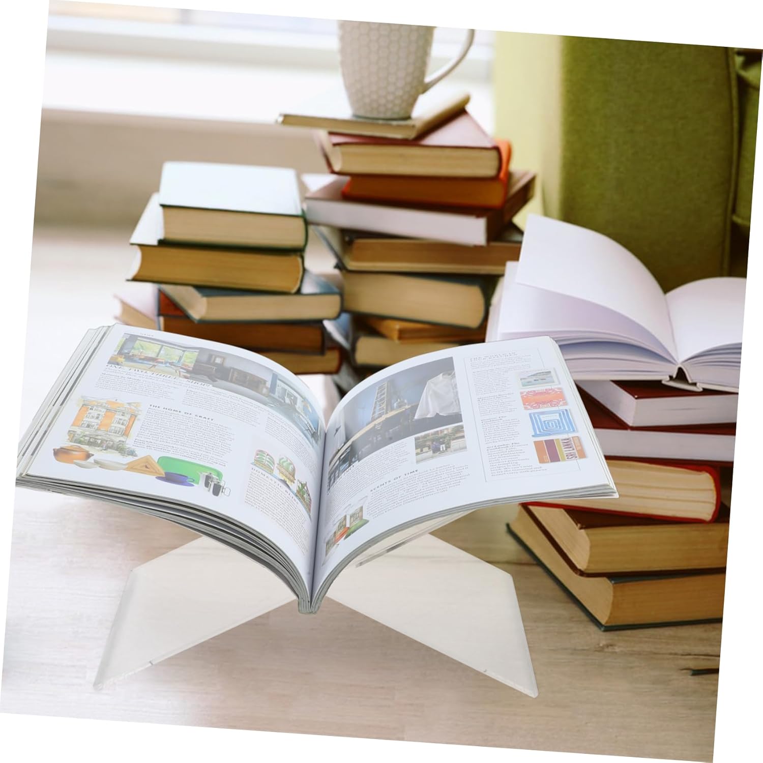 Cooking Book Stand Acrylic Holder for Kitchen Counter