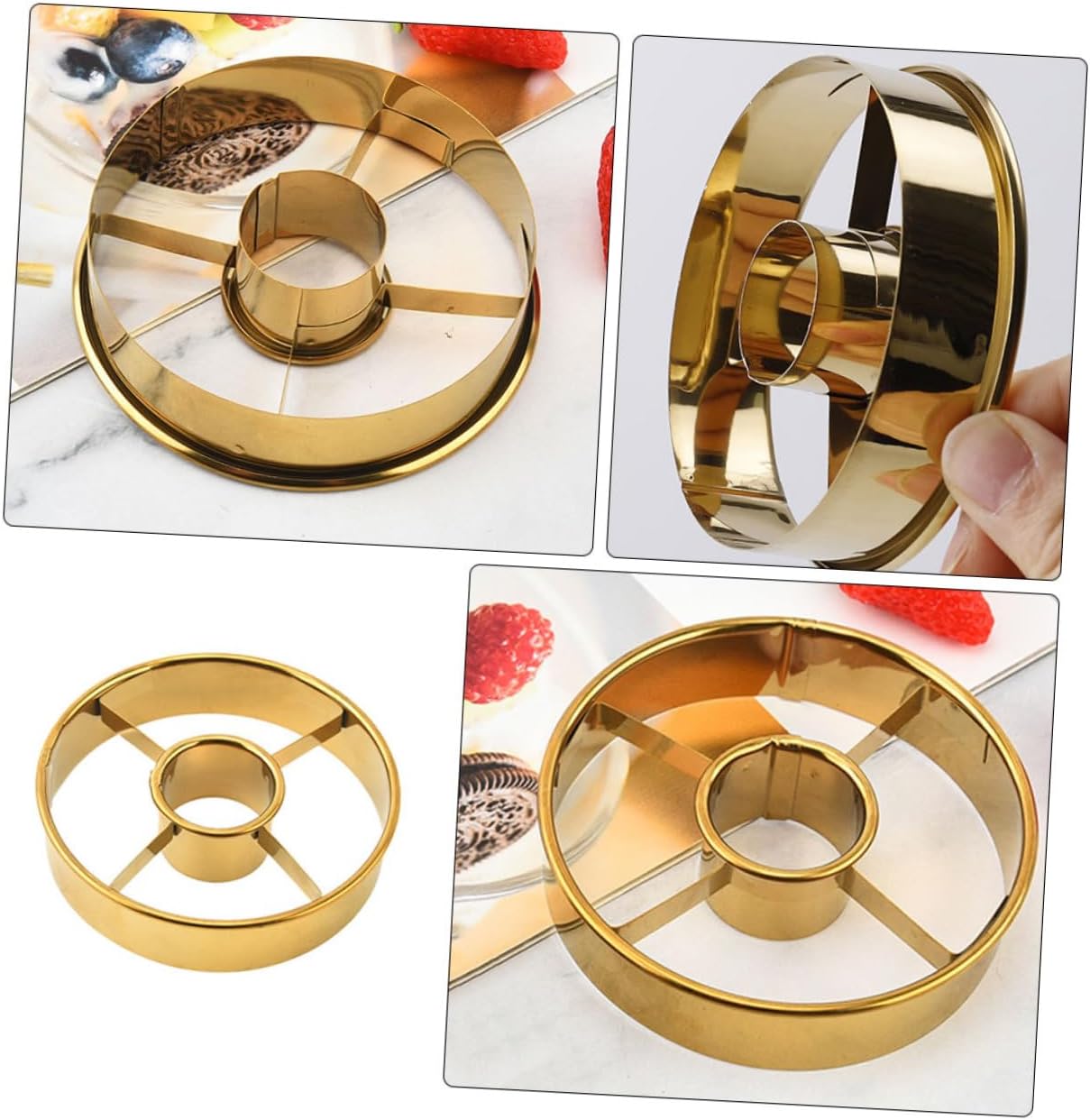 GRIRIW Stainless Steel Donut Mold Baking Tool 1