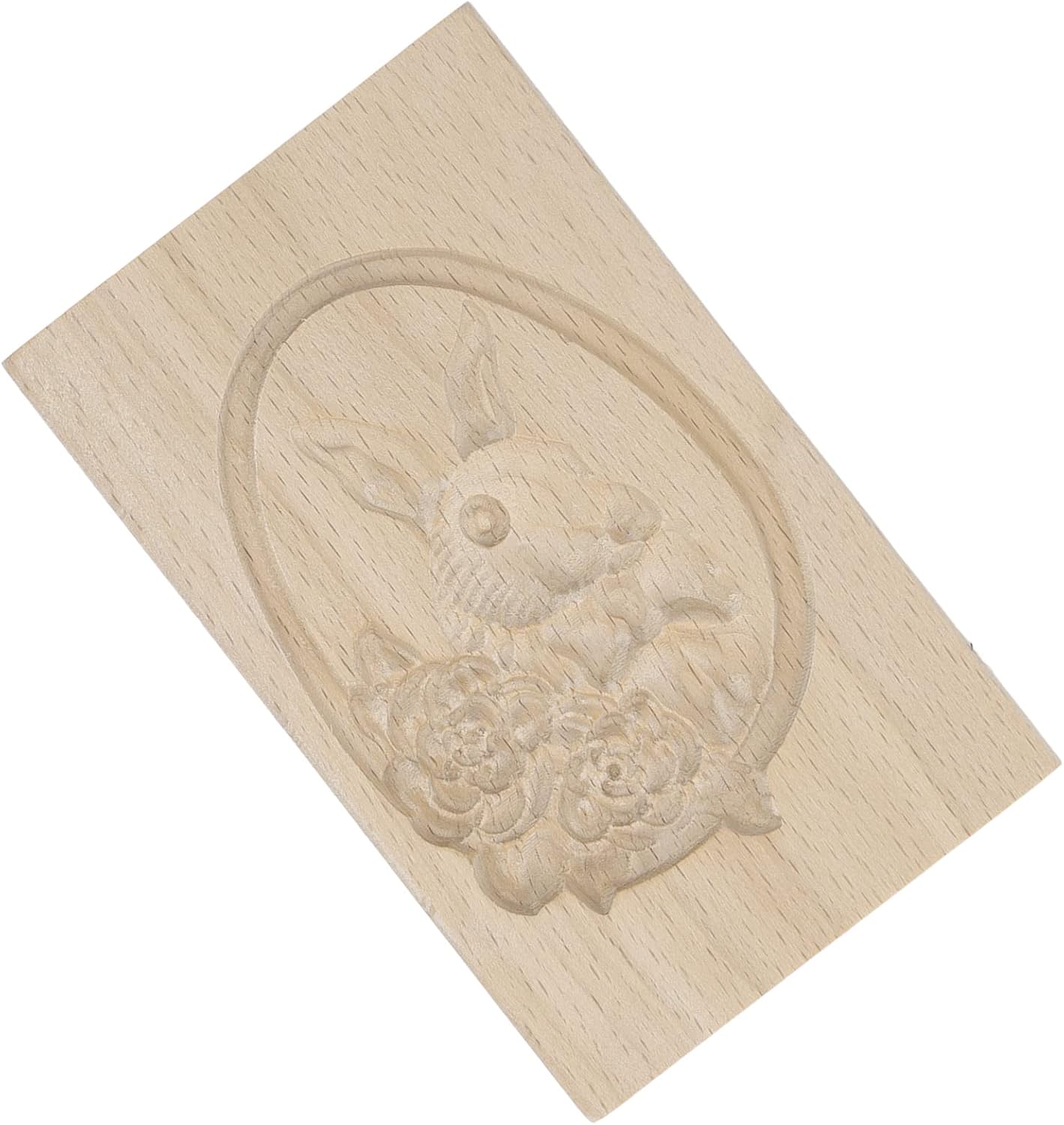 ZJchao Wooden Cookie Cutter with Beautiful Patterns