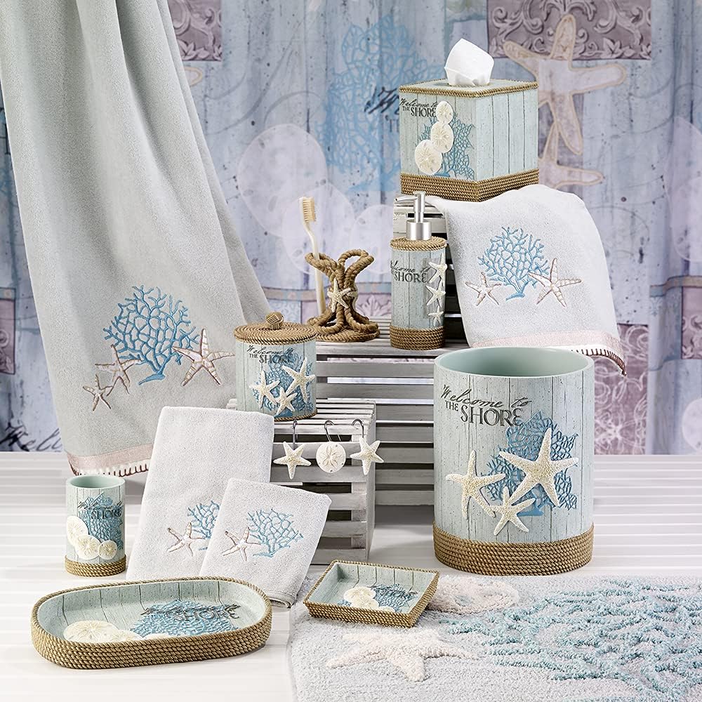 Avanti Linens - Decorative Beachcomber Trash Can