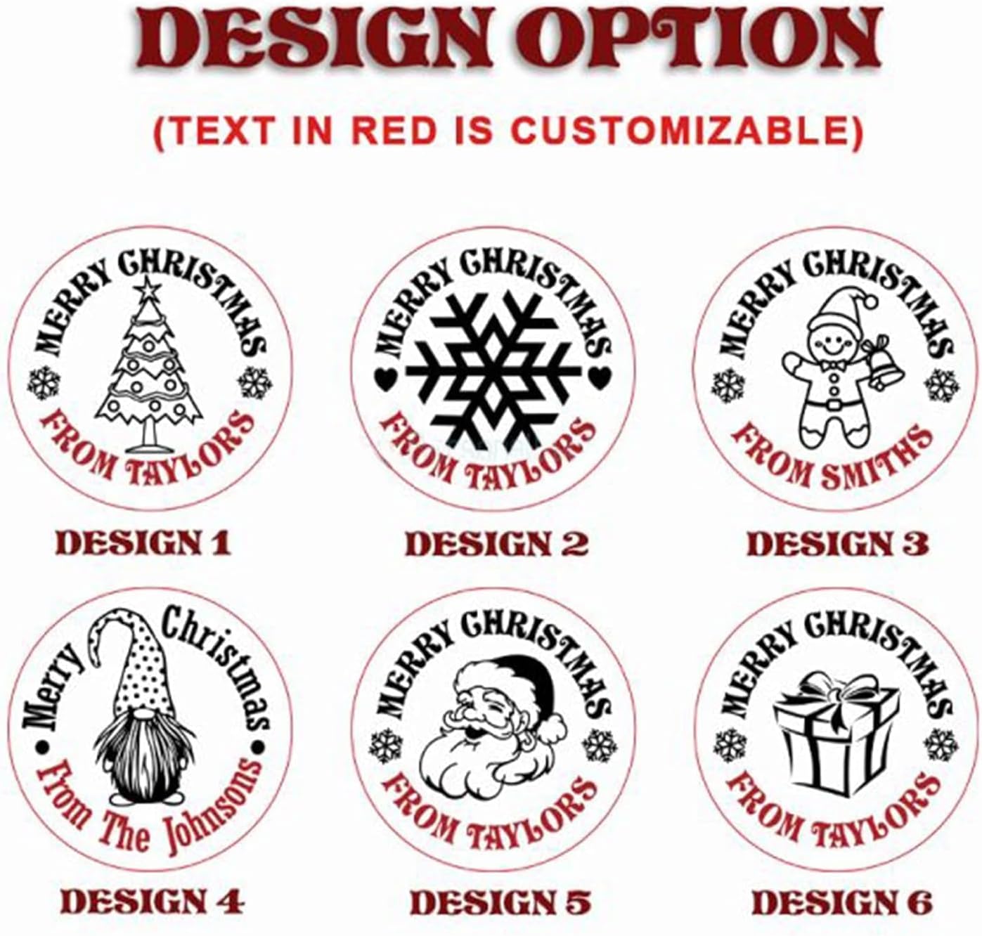 2024 Christmas Cookie Stamp Personalized Family