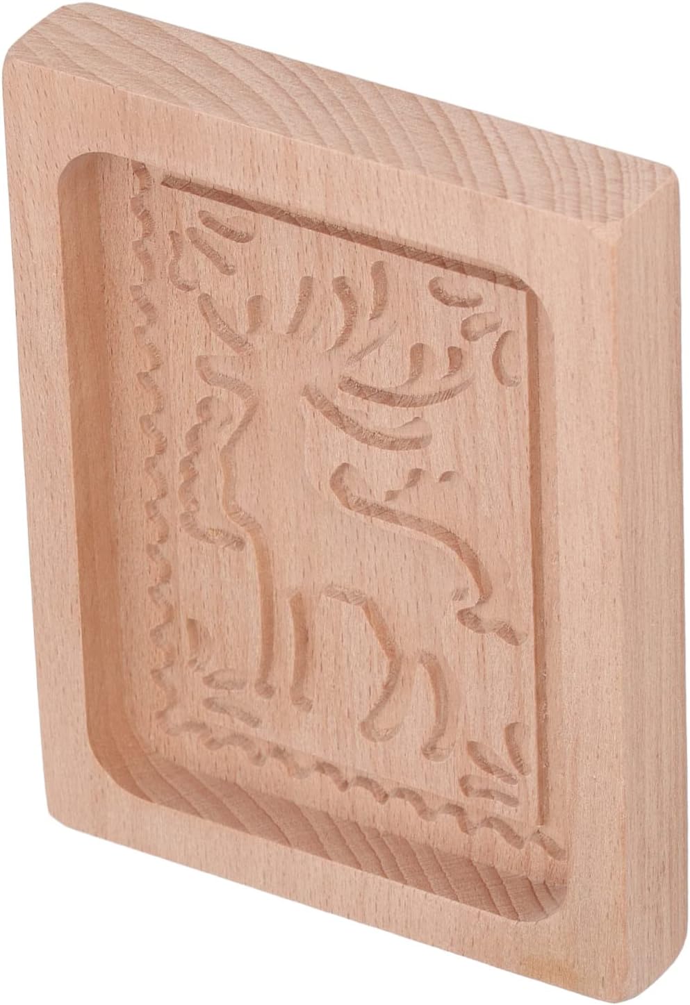 Fydun Carved Beech Wood Christmas Tree Cookie Cutter