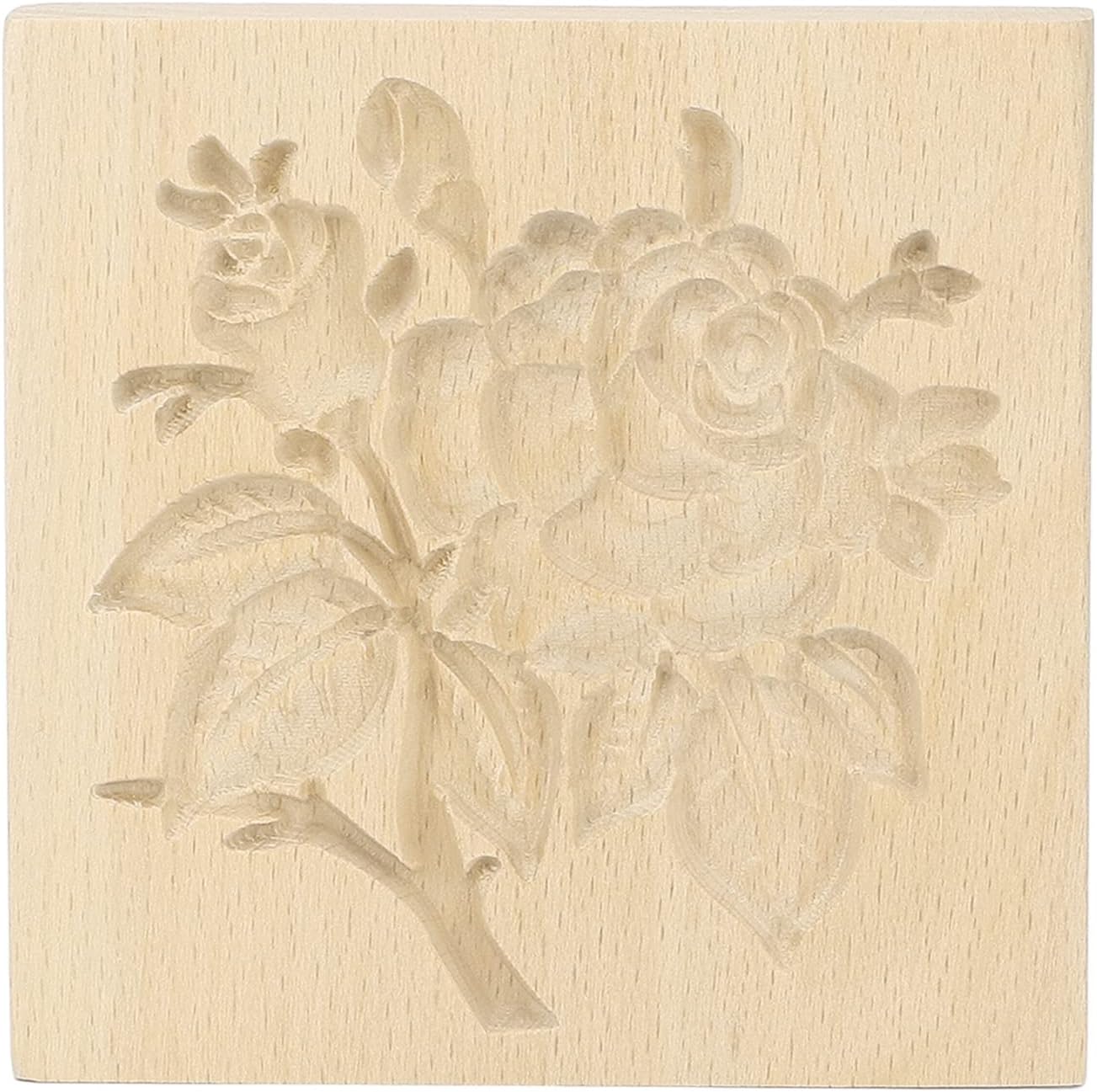 Beechwood Cookie Press Stamp for Baking and Crafting