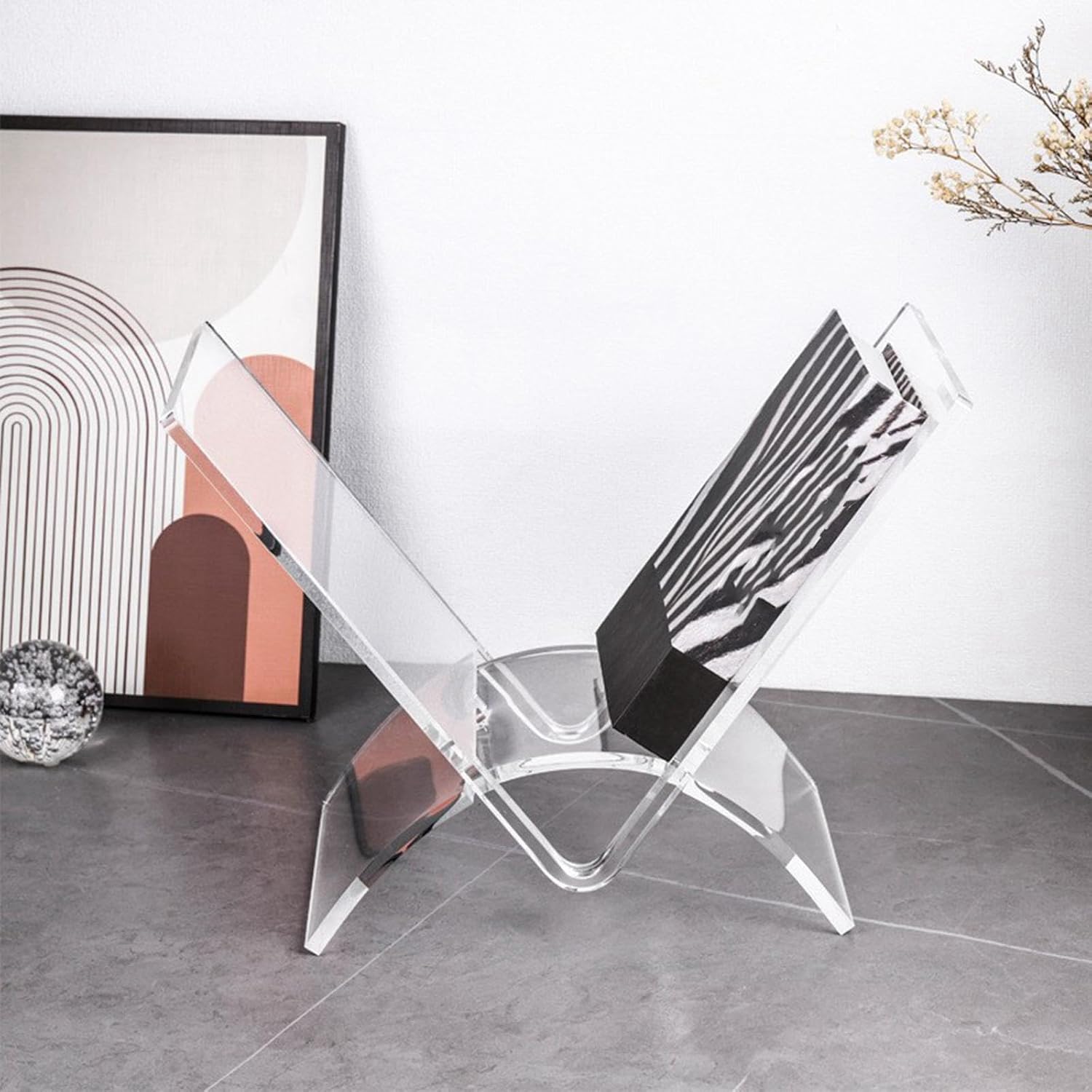 Fenteer Clear Acrylic Cookbook Holder for Home and Business Use