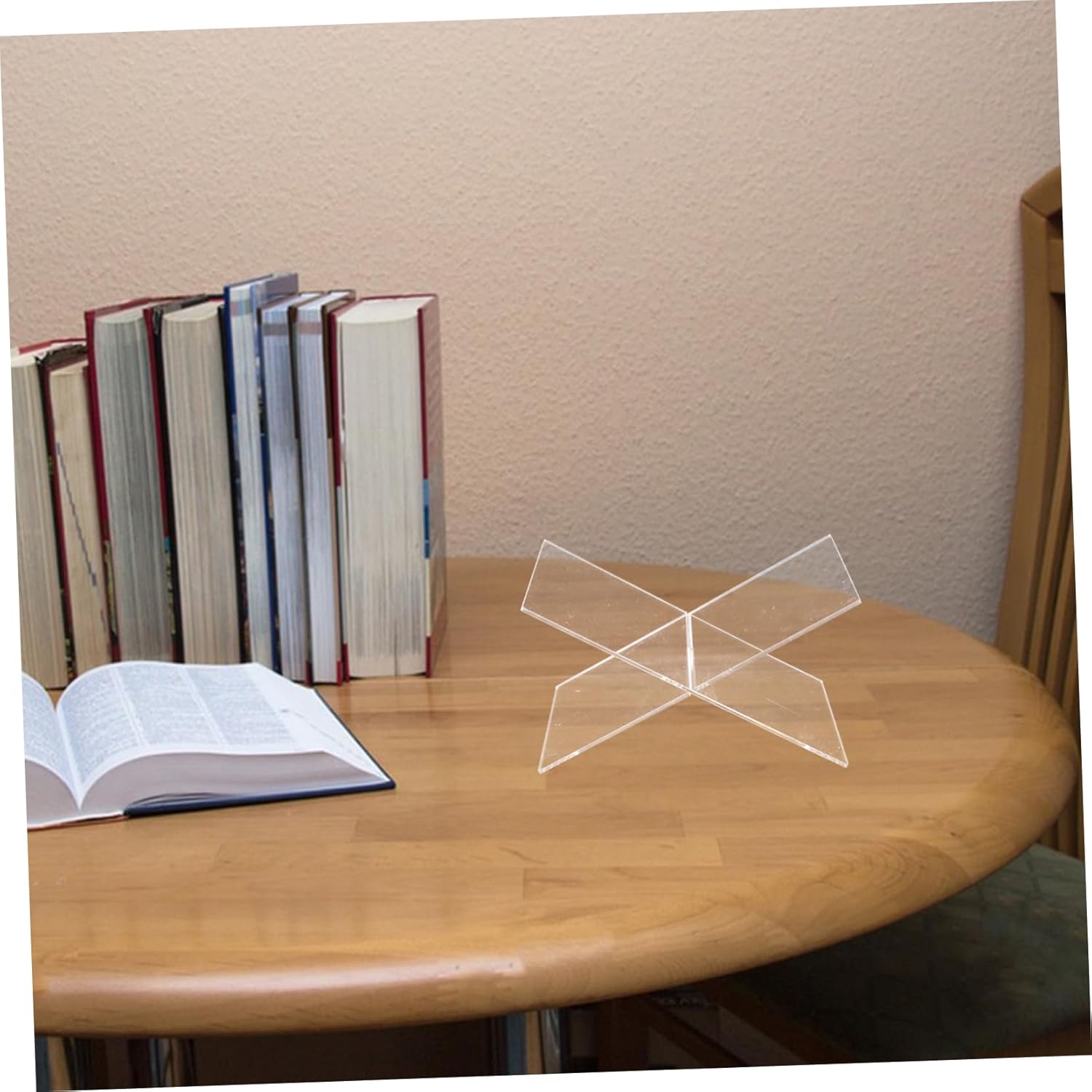 1 Set Acrylic Book Stand for Kitchen and Office