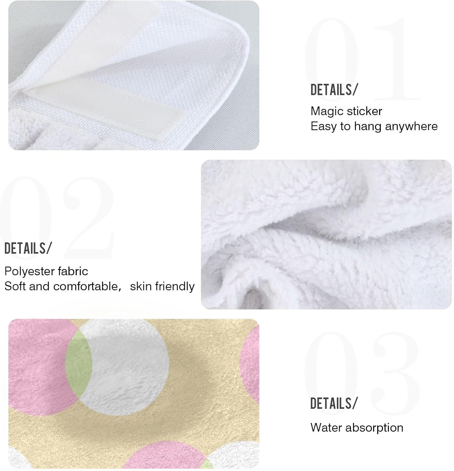 OTVEE Polka Dot Kitchen Towels 2 Pieces 1