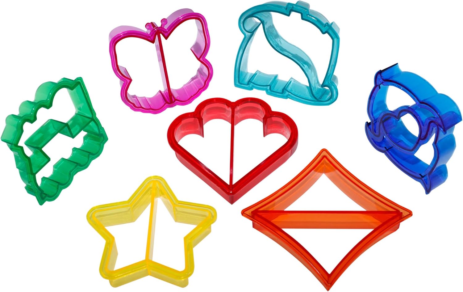 EXULTIMATE Colorful Sandwich Cutter Set of 7