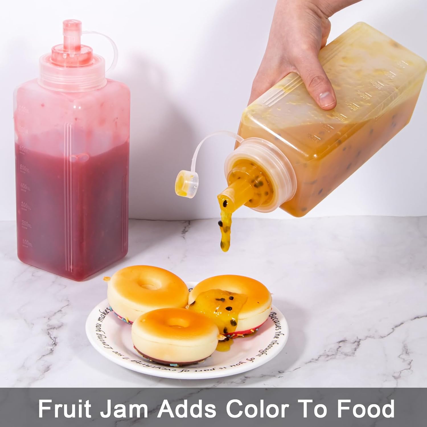 Uceoo Wide Mouth Condiment Squeeze Bottle 800ml