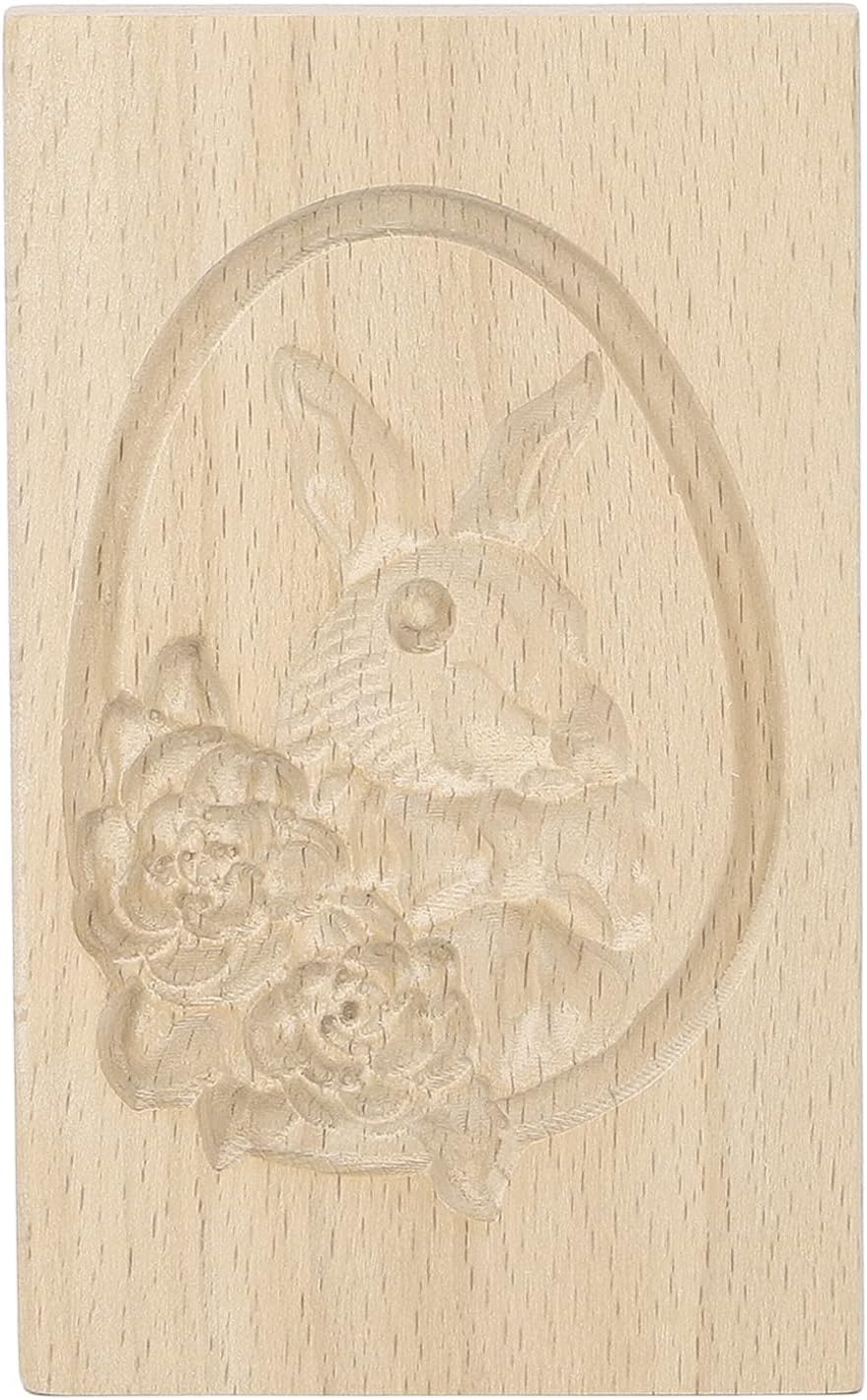 ZJchao Wooden Cookie Cutter with Beautiful Patterns