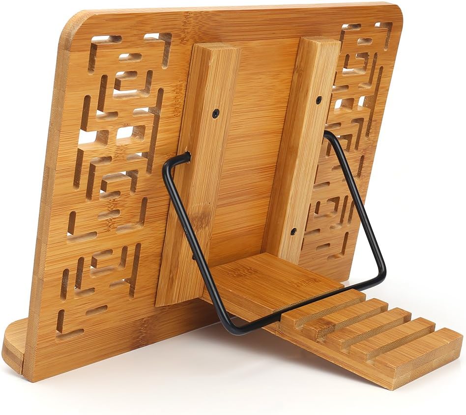 Wishacc Cookbook Stand with Tablet Floor Stand