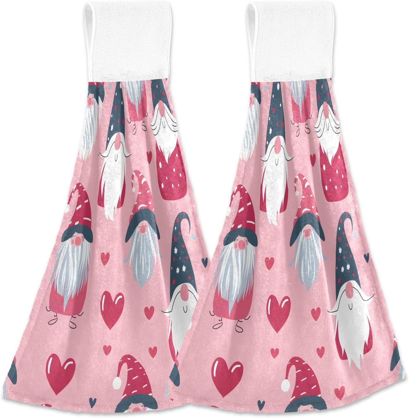 Vnurnrn Decorative Dish Towels Set 2pcs Gnome Love Microfiber Towels