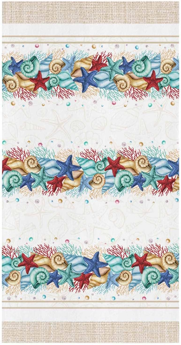 ZOE GARDEN Coastal Starfish Kitchen Towel 18x28