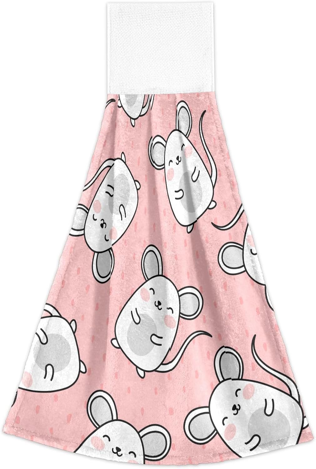 OTVEE Cute Mouse Pattern Kitchen Towels 2 Pieces