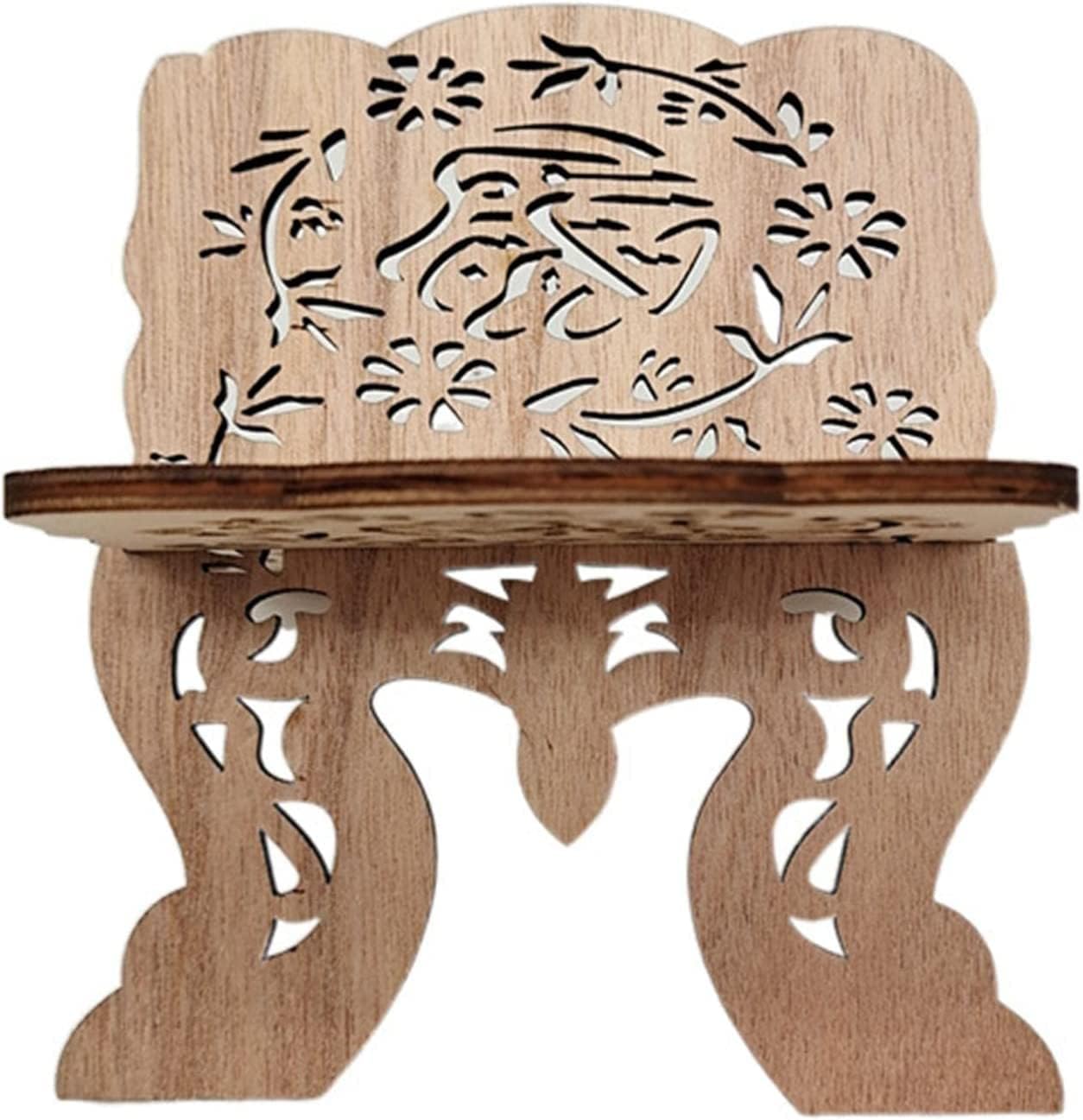 Joylern Miniature Wood Book Stand for Eid Mubarak