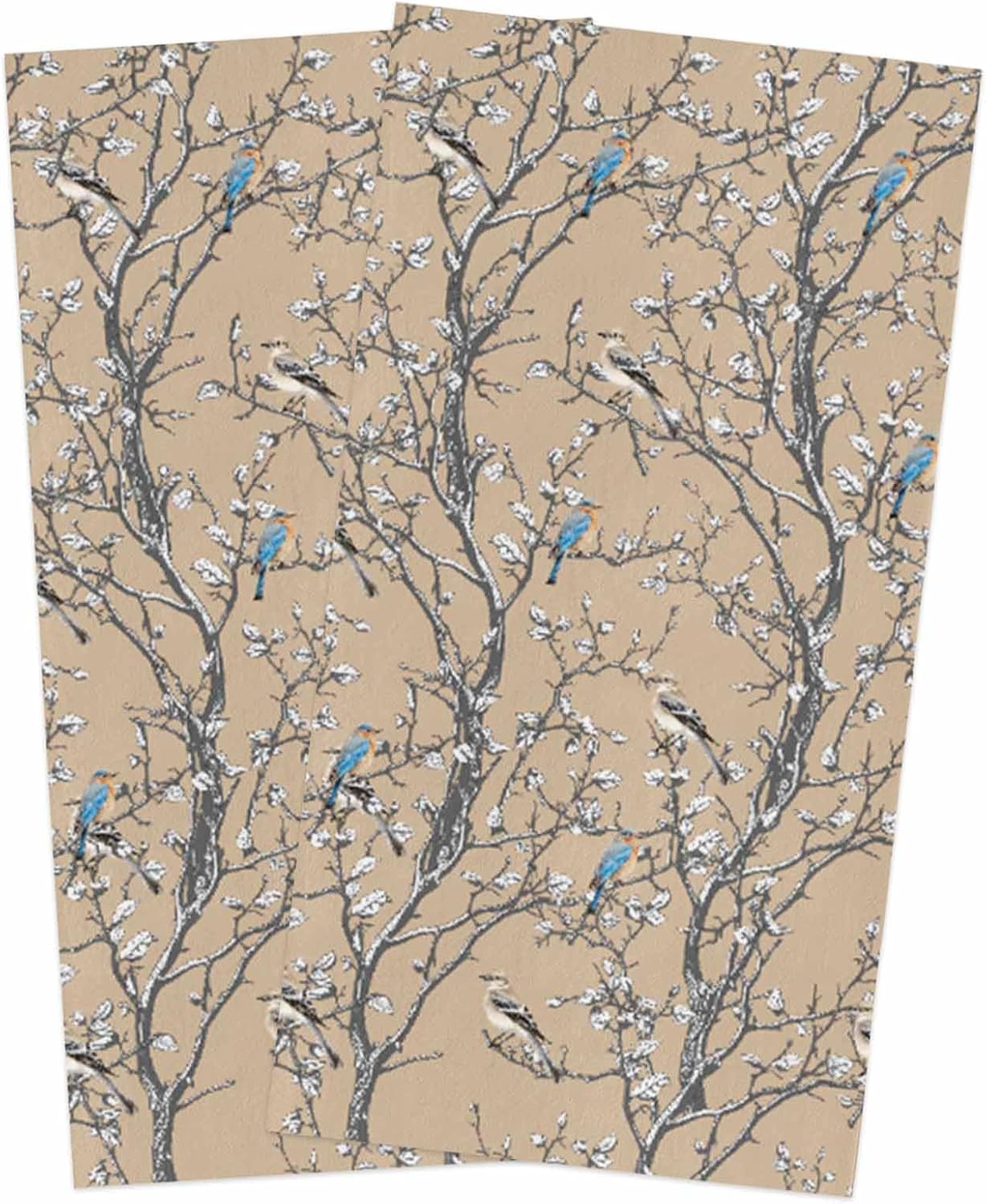 ZOE GARDEN Blossom Bird Kitchen Dish Towels 2-PC 18x28