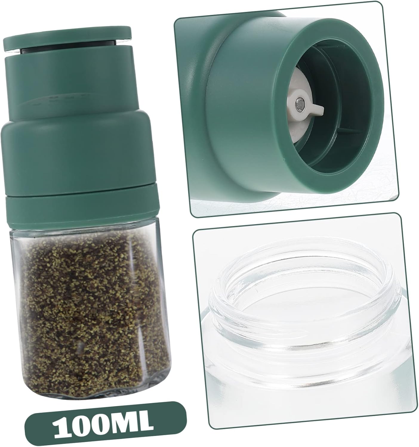 WATIIFUFU Manual Pepper Mill Salt Shaker Set
