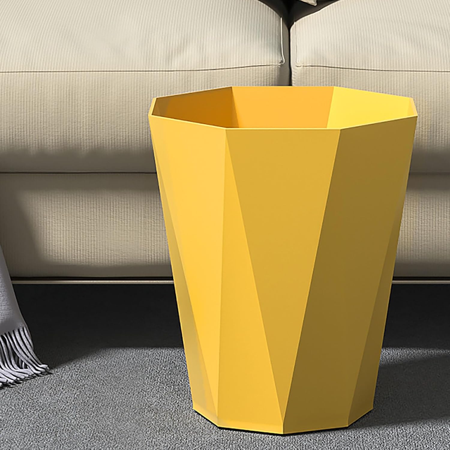 2025 Polygon Small Trash Can Yellow