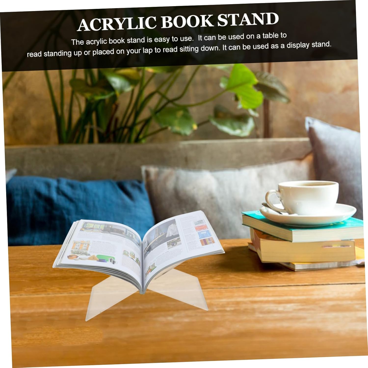 DIYEAH 1 Set Acrylic Cookbook Display Stand