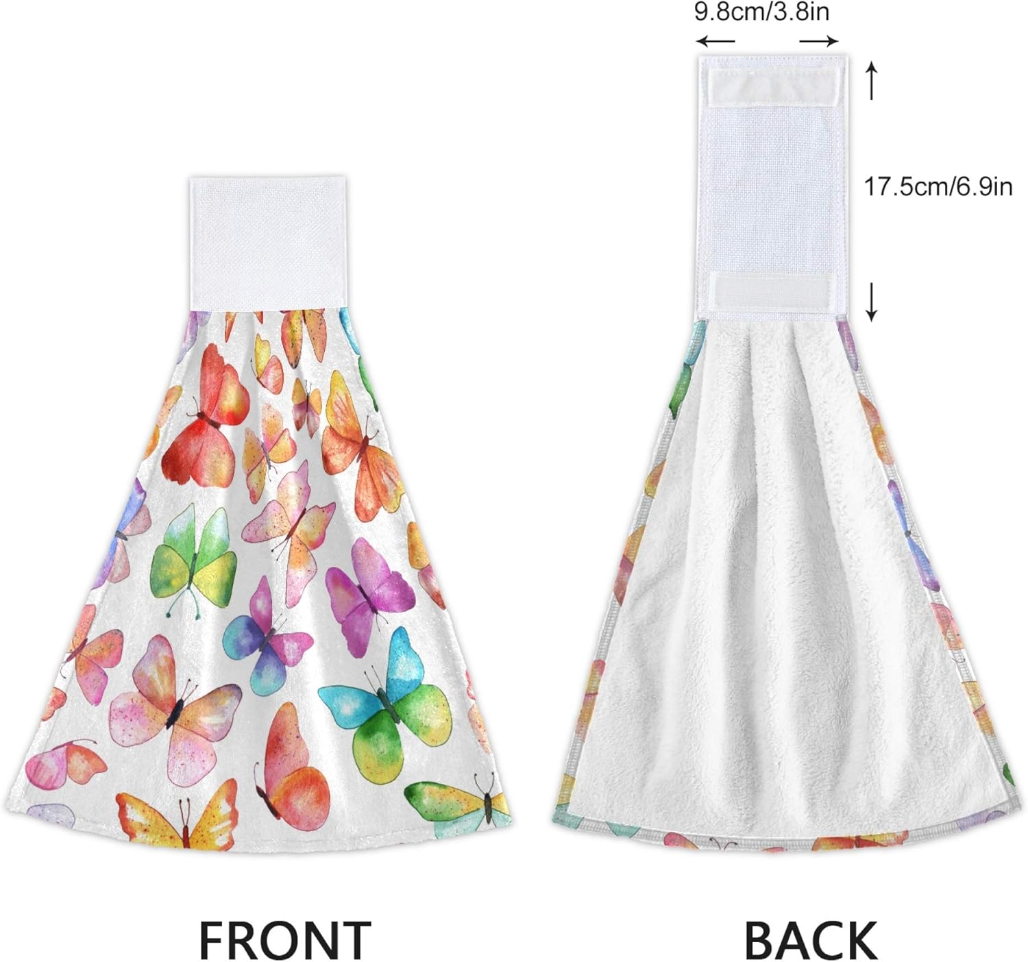 Aslsiy Butterfly Dish Towels Set of 2 1