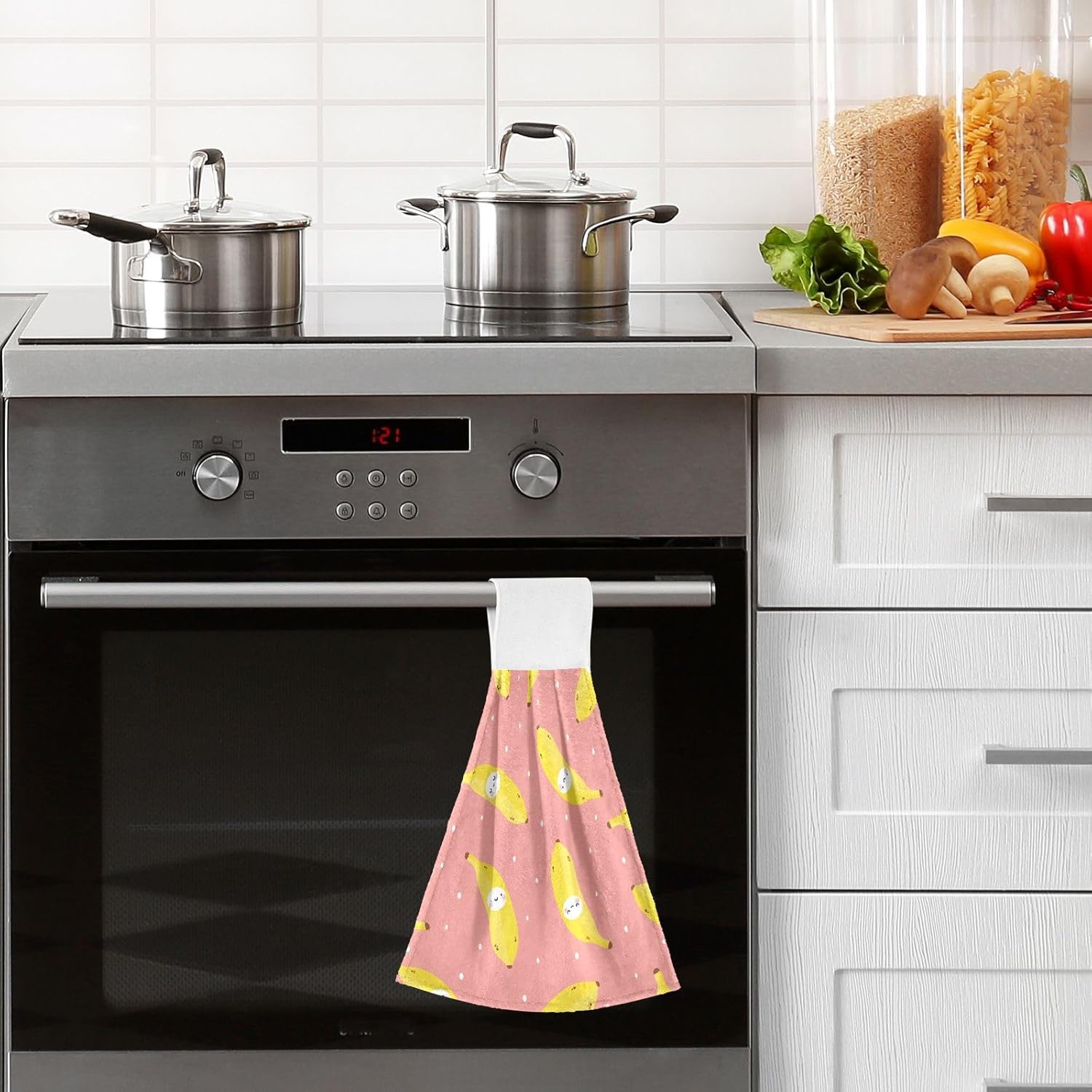 Cute Banana Pattern Kitchen Towels 2 Pieces