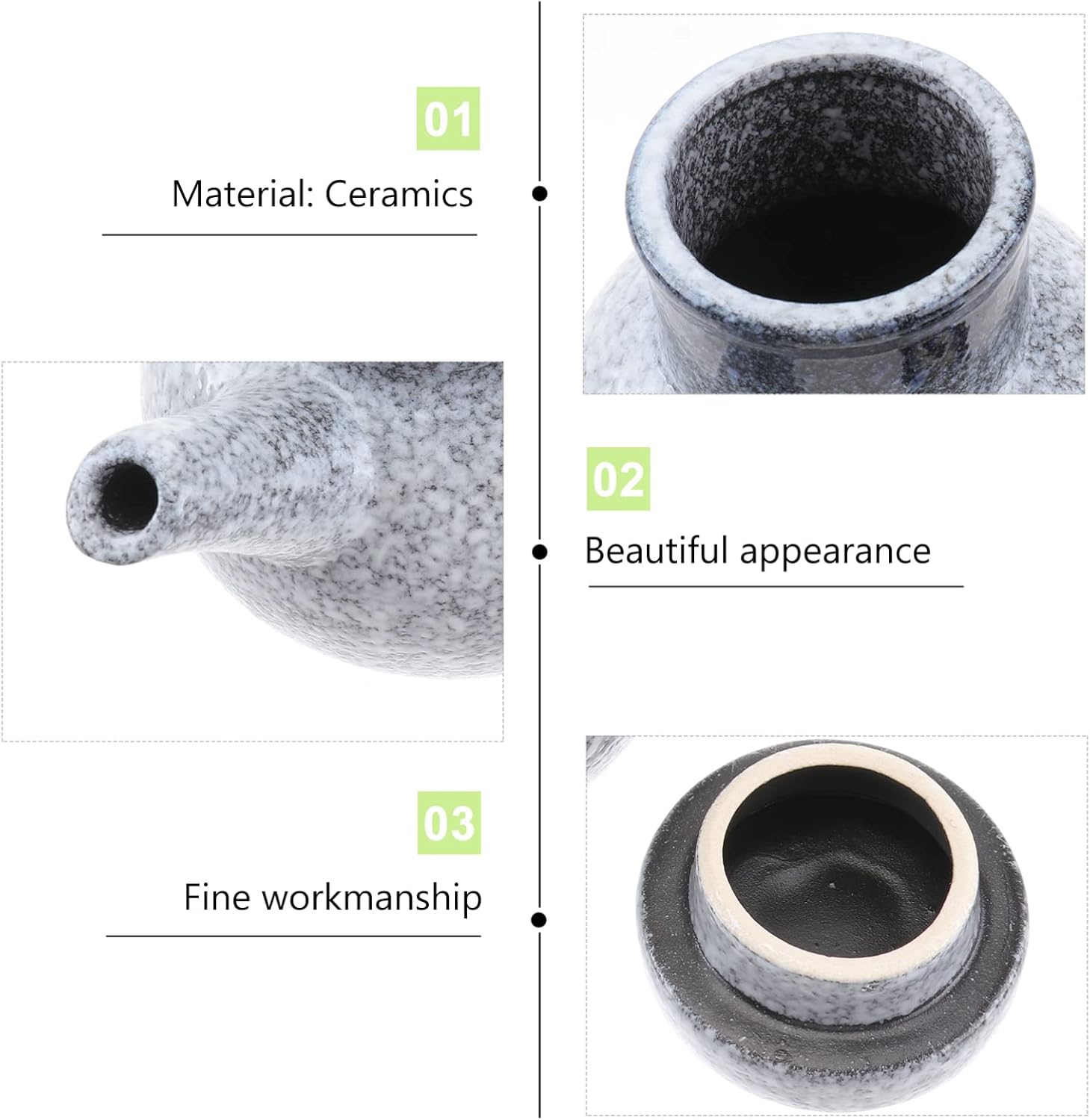 Hoement Unique Design Ceramic Soy Sauce Bottle
